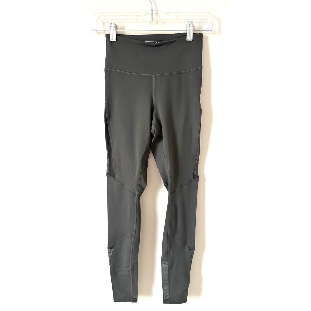 Universal Standard Mesh Workout Leggings Olive Green Size 00-0 NEW